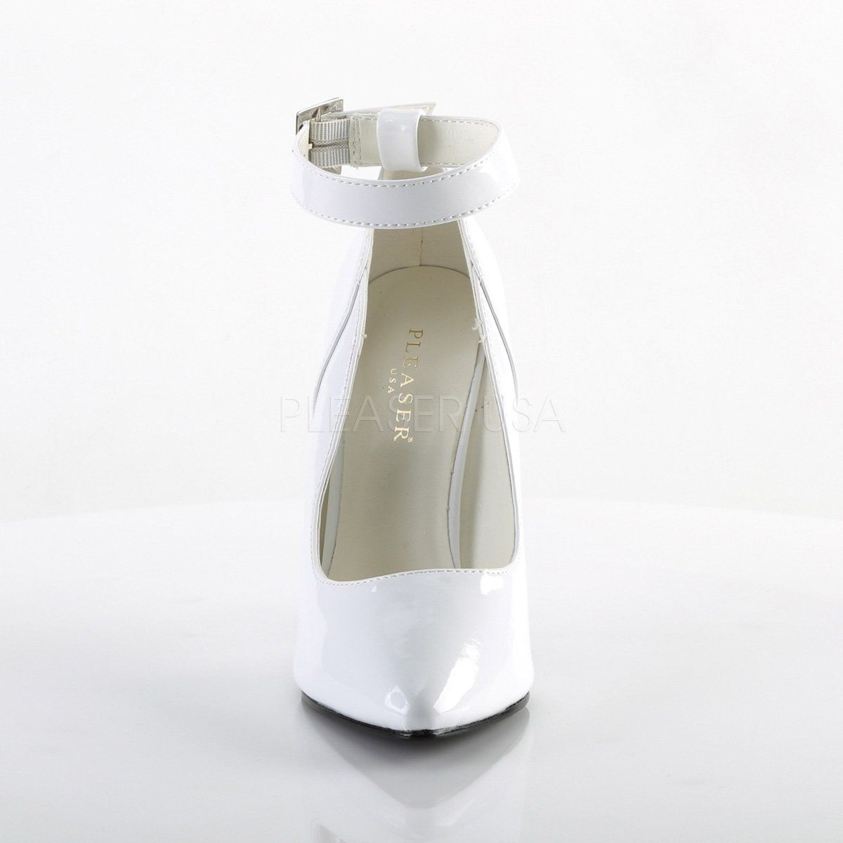 SEDUCE-431 White Patent Pump Pleaser