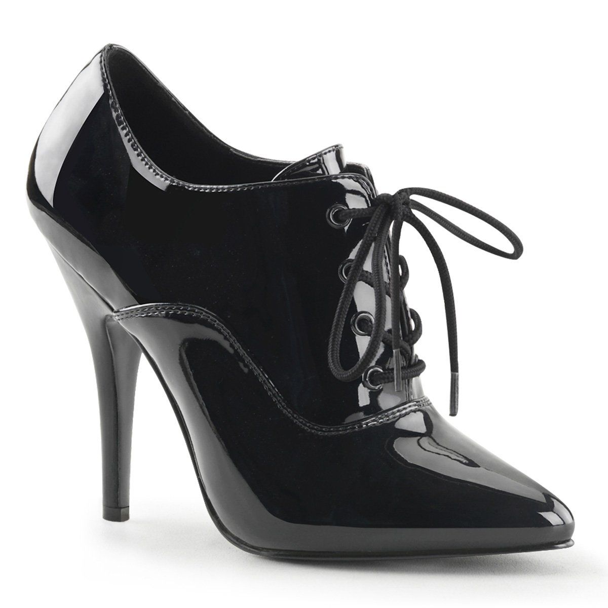 SEDUCE-460 Black Patent Pump Pleaser