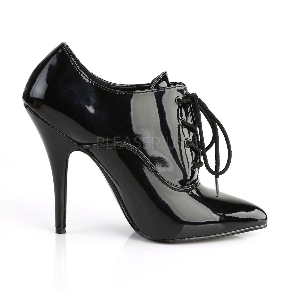 SEDUCE-460 Black Patent Pump Pleaser