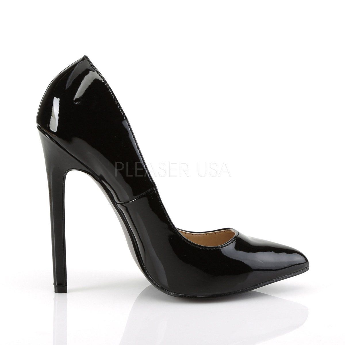 SEXY-20 Black Patent Pump Pleaser