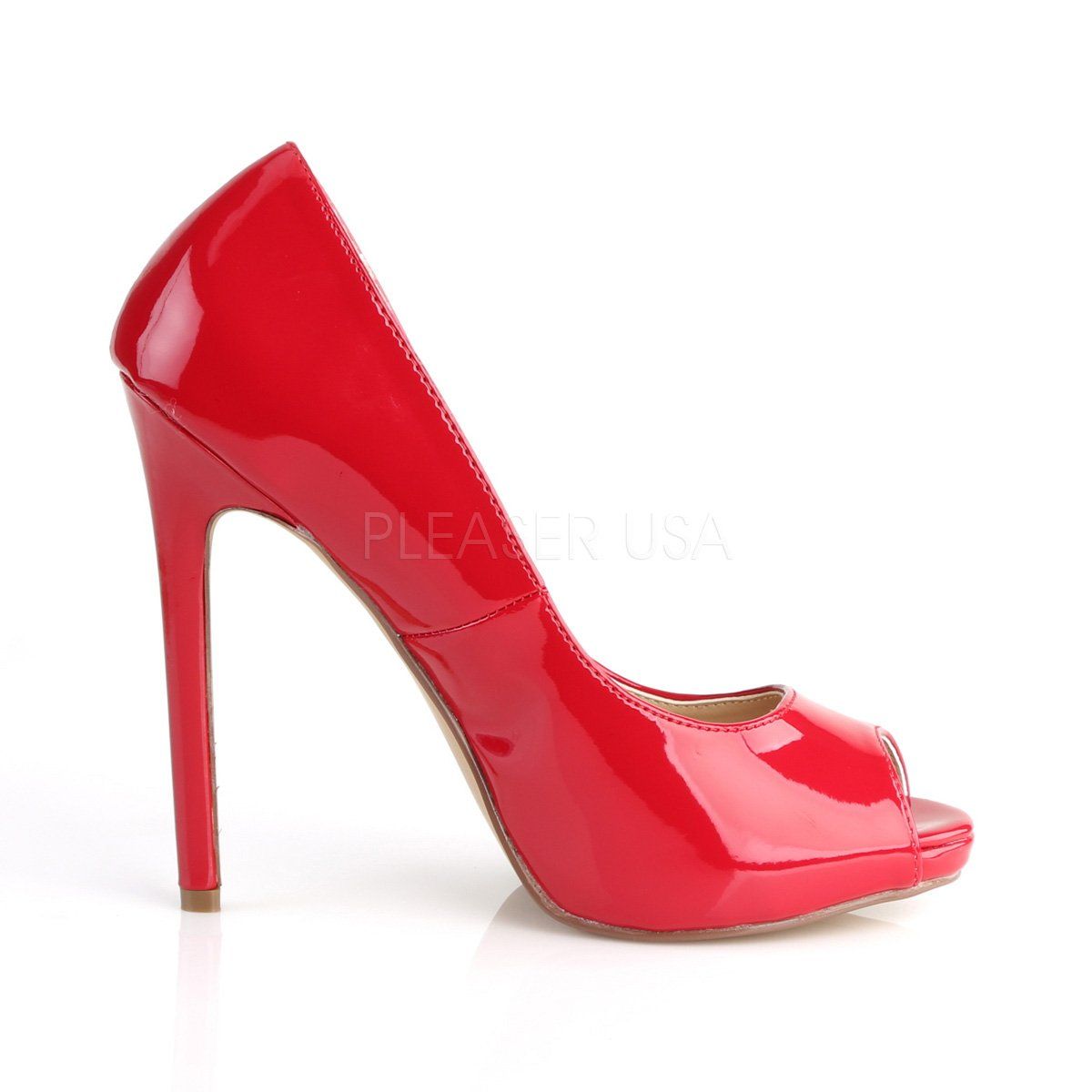 SEXY-42 Red Patent Pump Pleaser