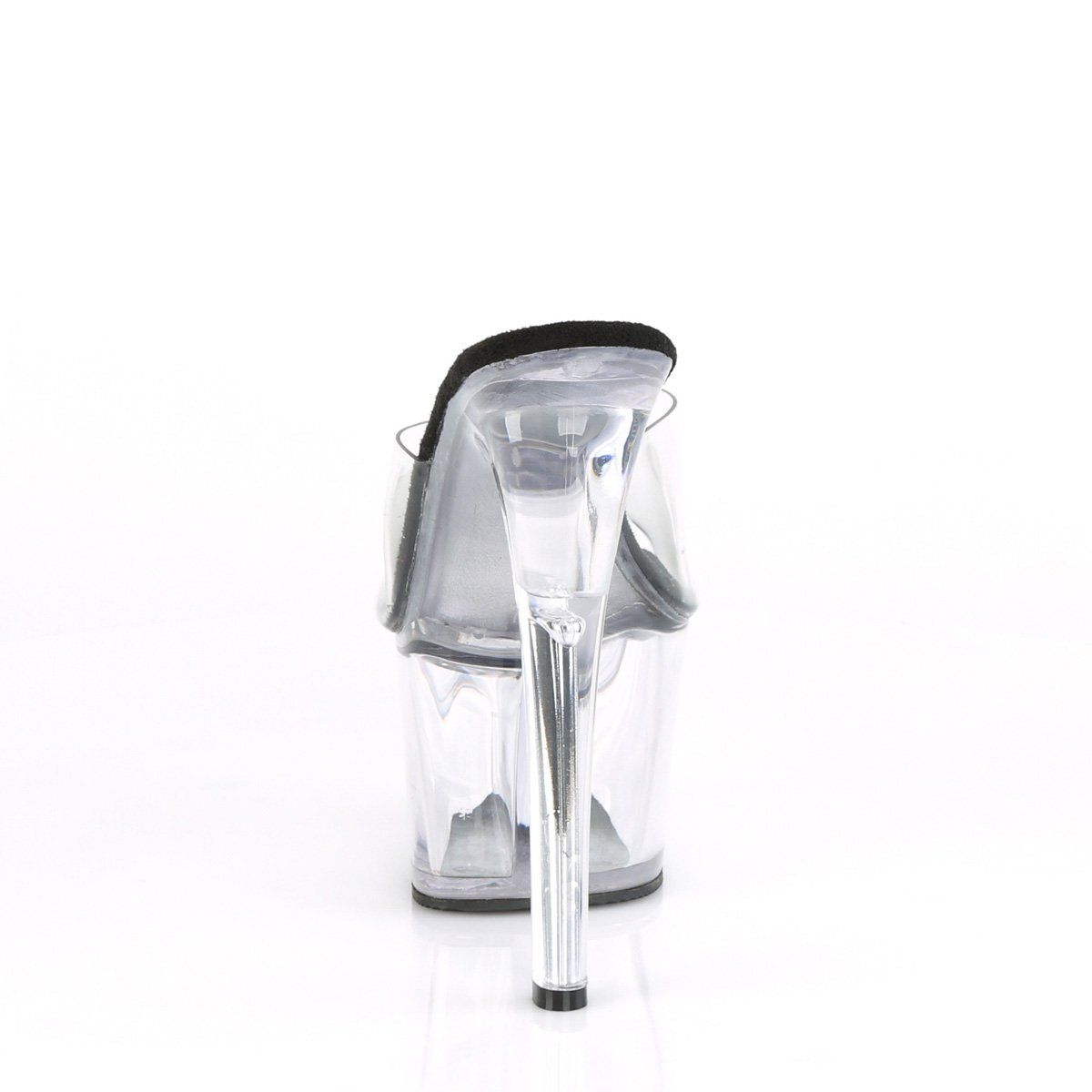SKY-301 Clear-Black/Clear Slide Pleaser