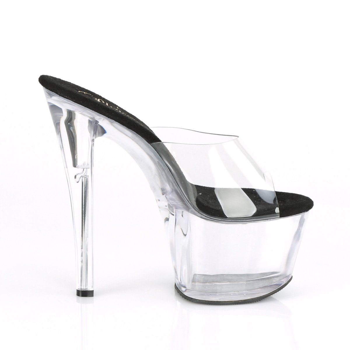 SKY-301 Clear-Black/Clear Slide Pleaser