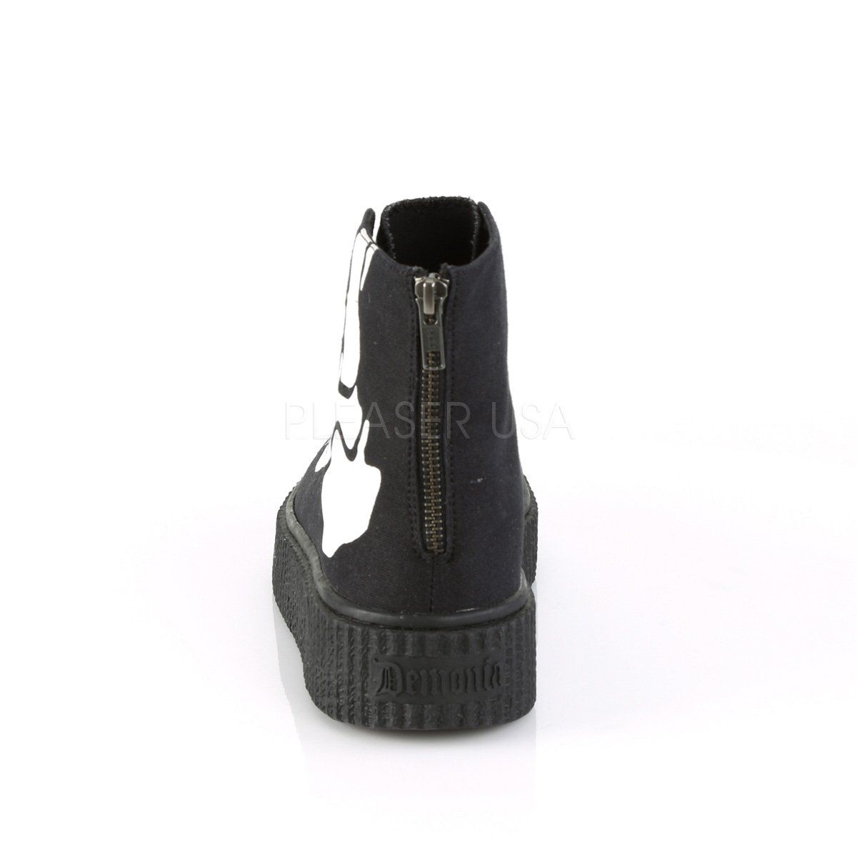 SNEEKER-252 Black Canvas Creeper Demonia