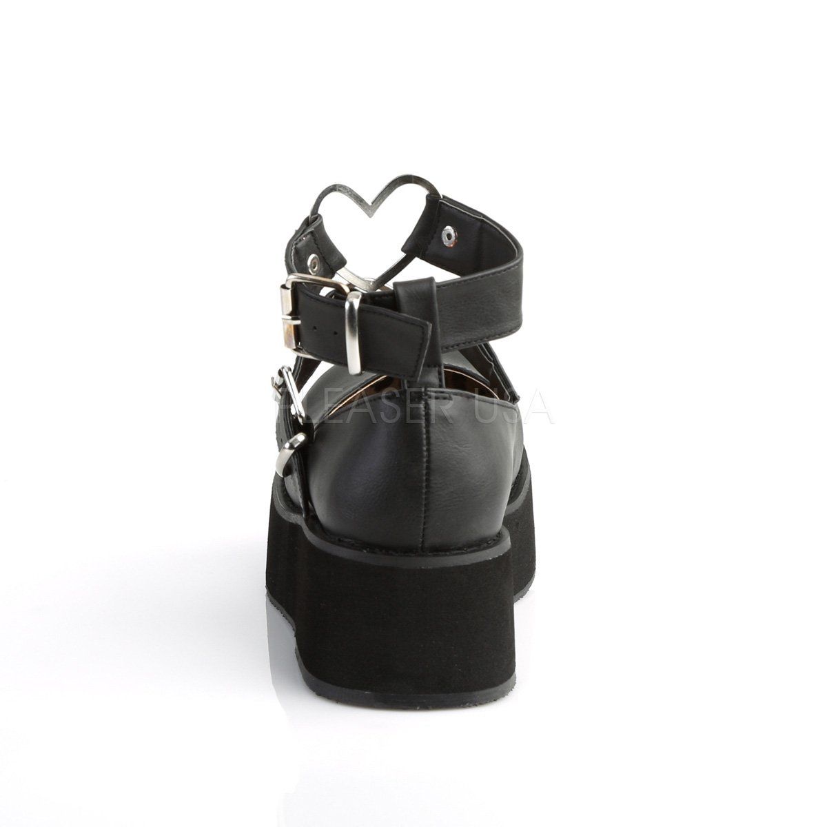 SPRITE-02 Black Vegan Leather Mary Janes Demonia