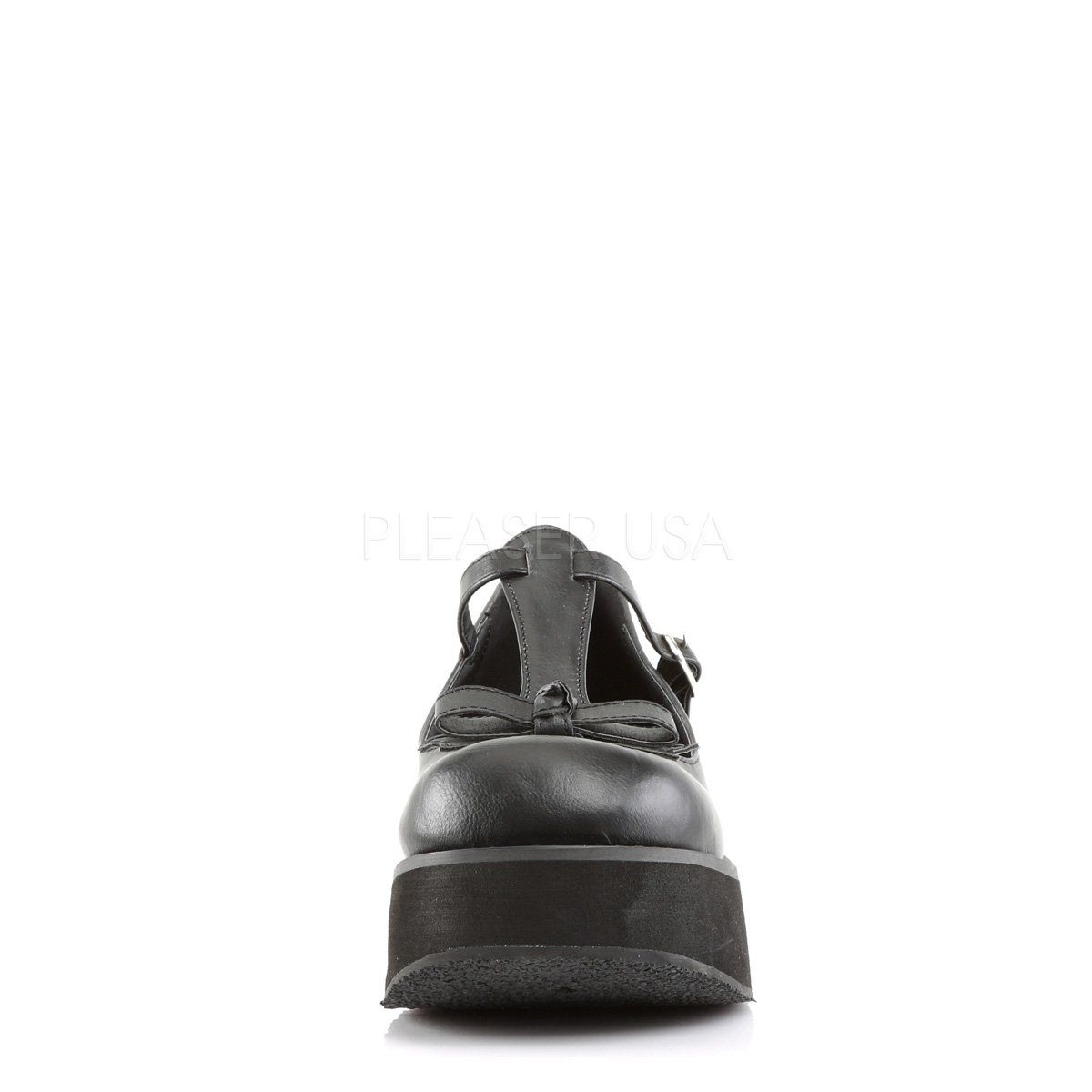 SPRITE-03 Black Vegan Leather Mary Janes Demonia