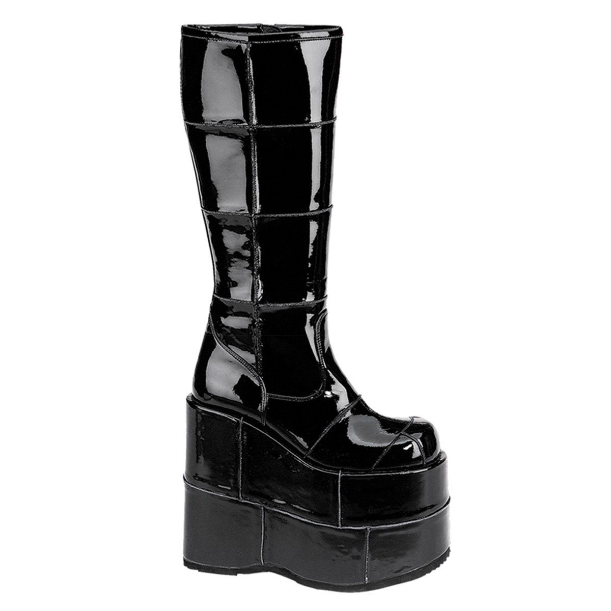 STACK-301 Black Patent Demonia