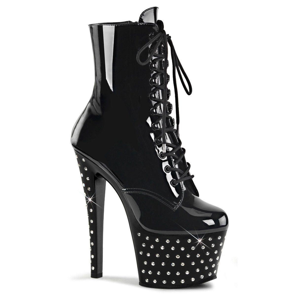 STARDUST-1020-7 Black Ankle Boot Pleaser