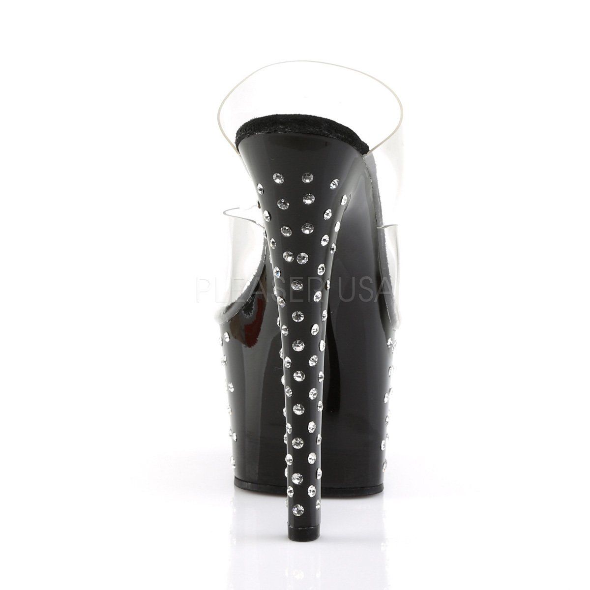 STARDUST-702 Clear/Black Slide Pleaser
