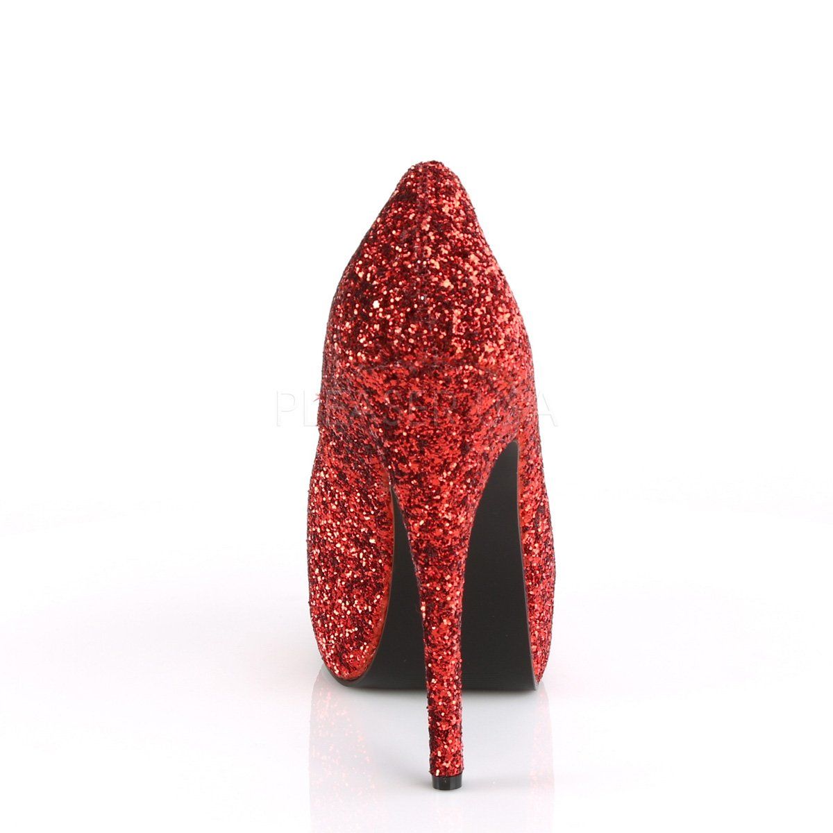 TEEZE-06GW Red Glitter Pleaser Pink Label