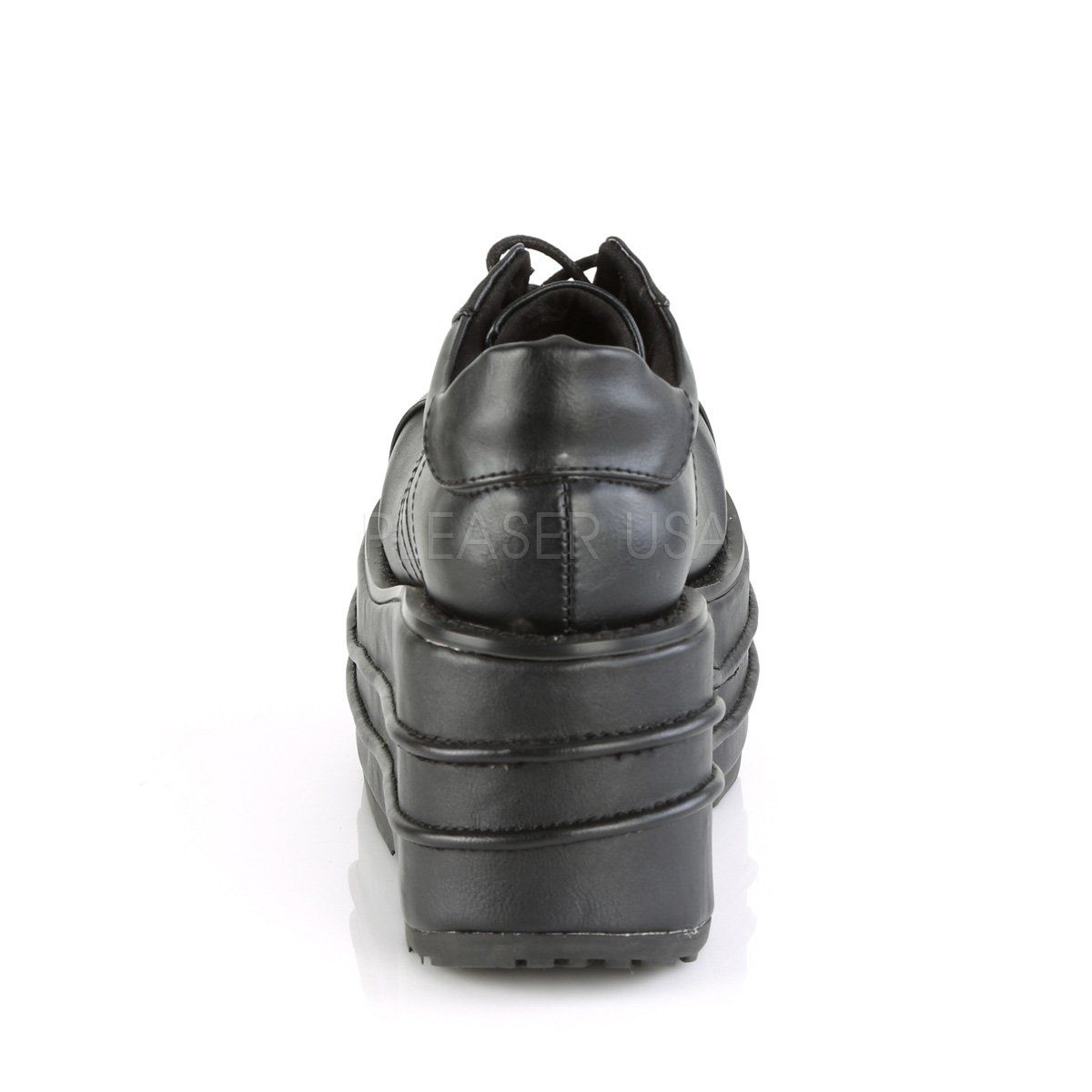 TEMPO-08 Black Vegan Leather Shoe Demonia