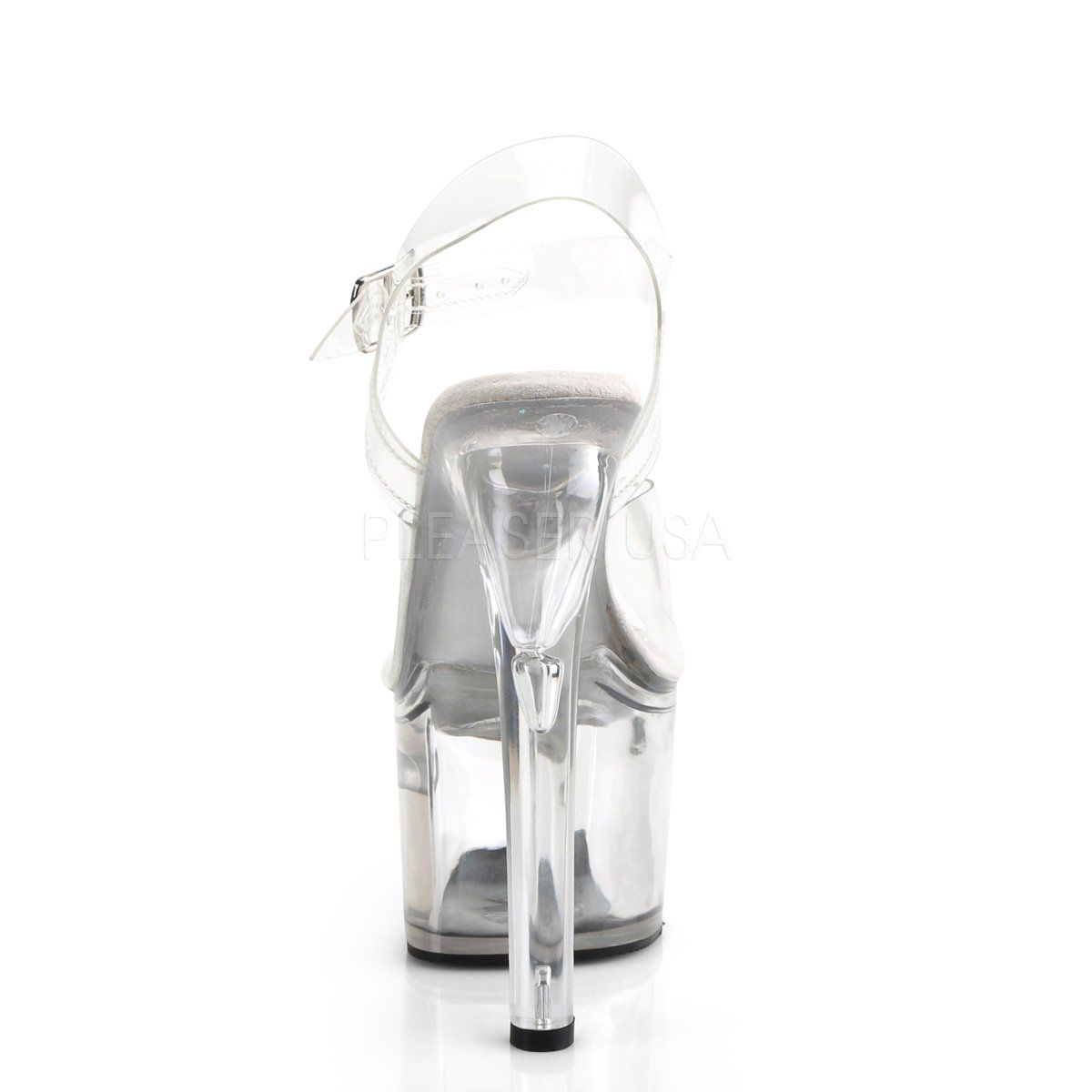 TIPJAR-708-2 Clear Platform Sandal Pleaser