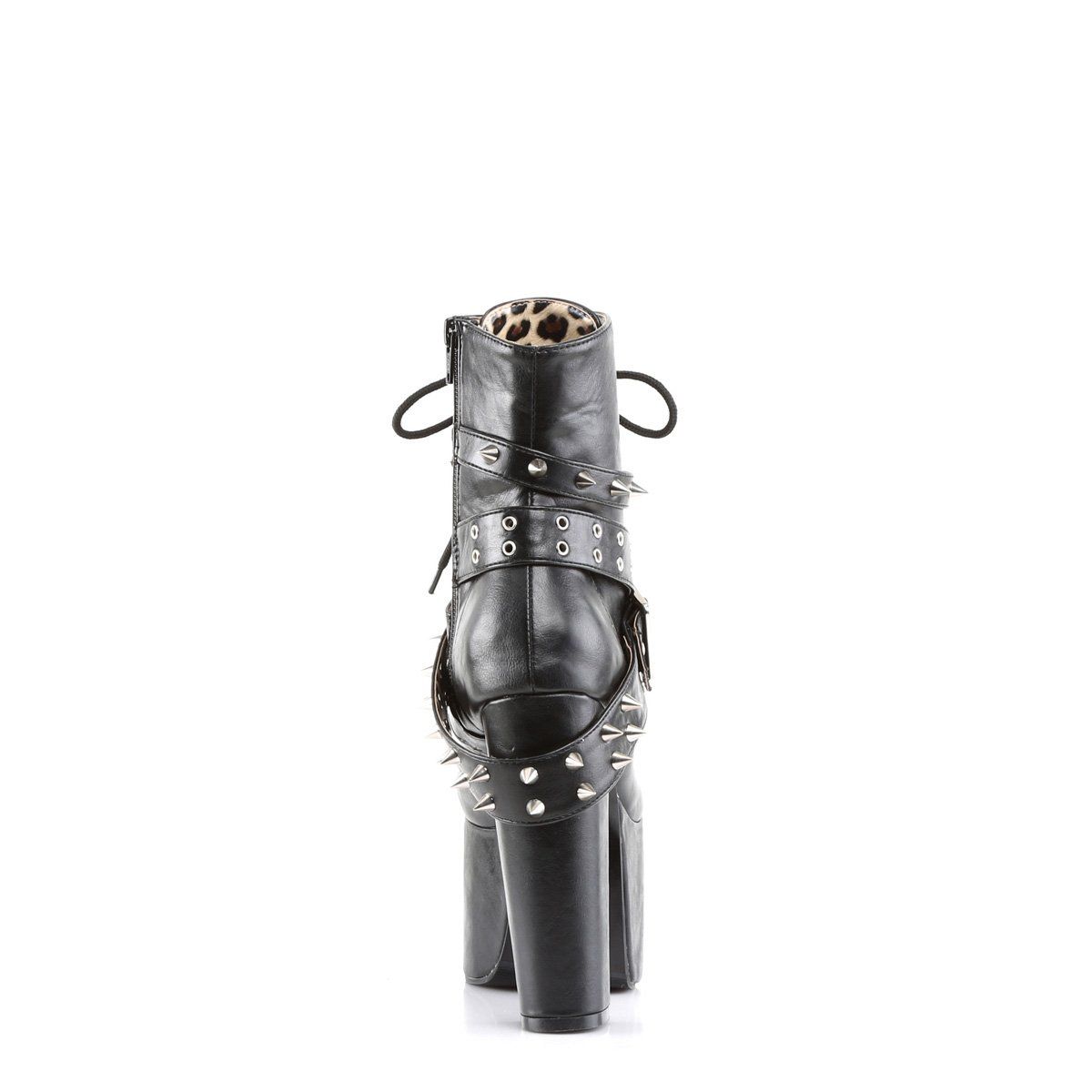 TORMENT-700 Black Vegan Leather Ankle Boot Demonia