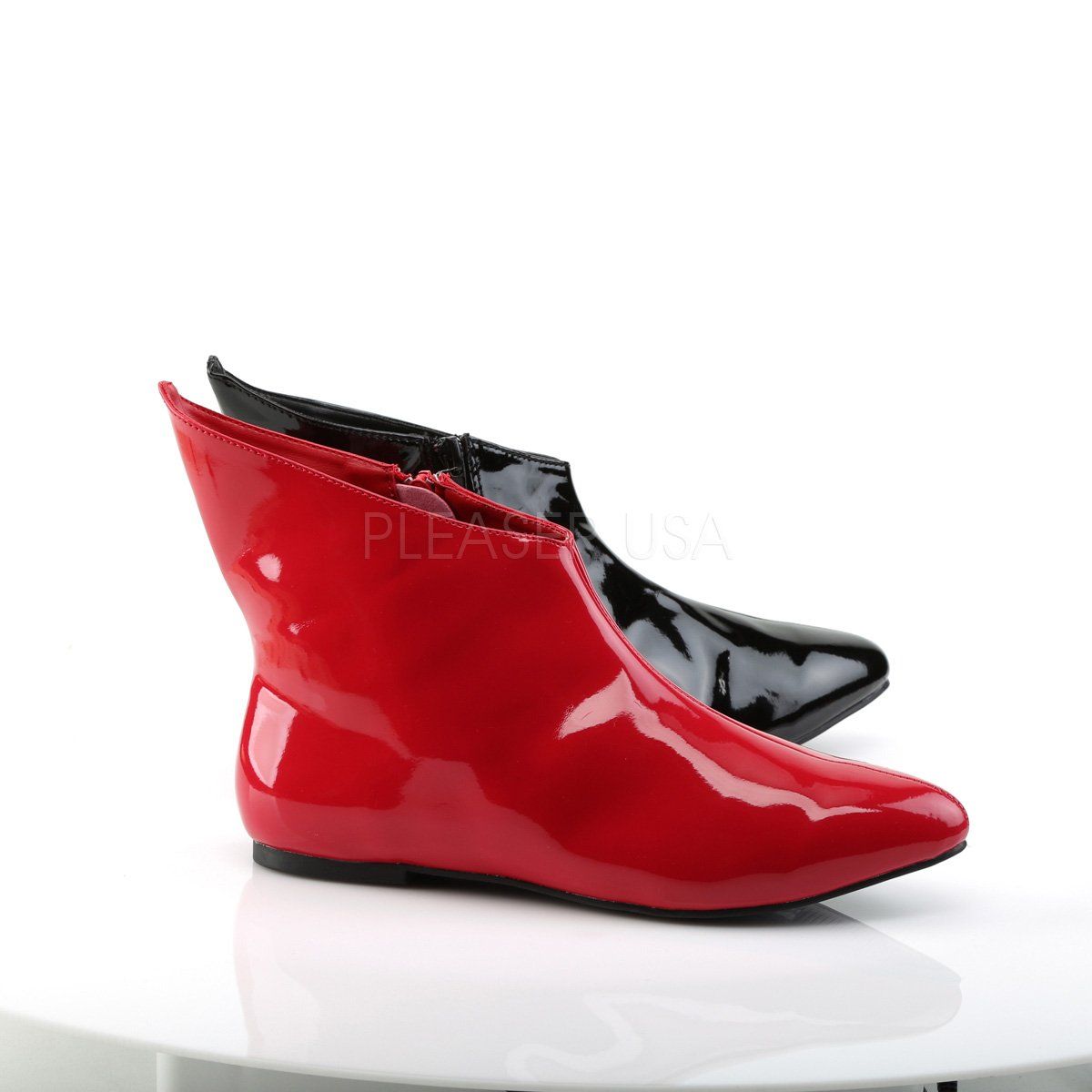 VAIL-152HQ Black-Red Patent Funtasma