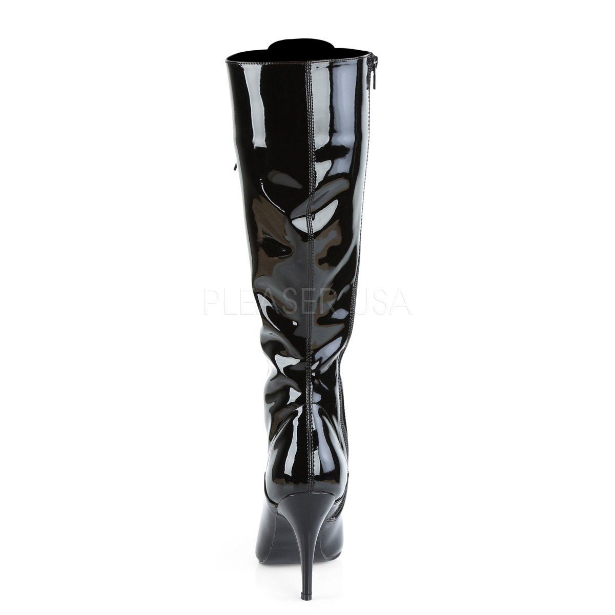 VANITY-2020 Black Patent Knee Boot Pleaser