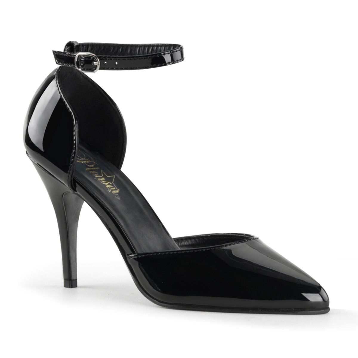 VANITY-402 Black Patent Pump Pleaser