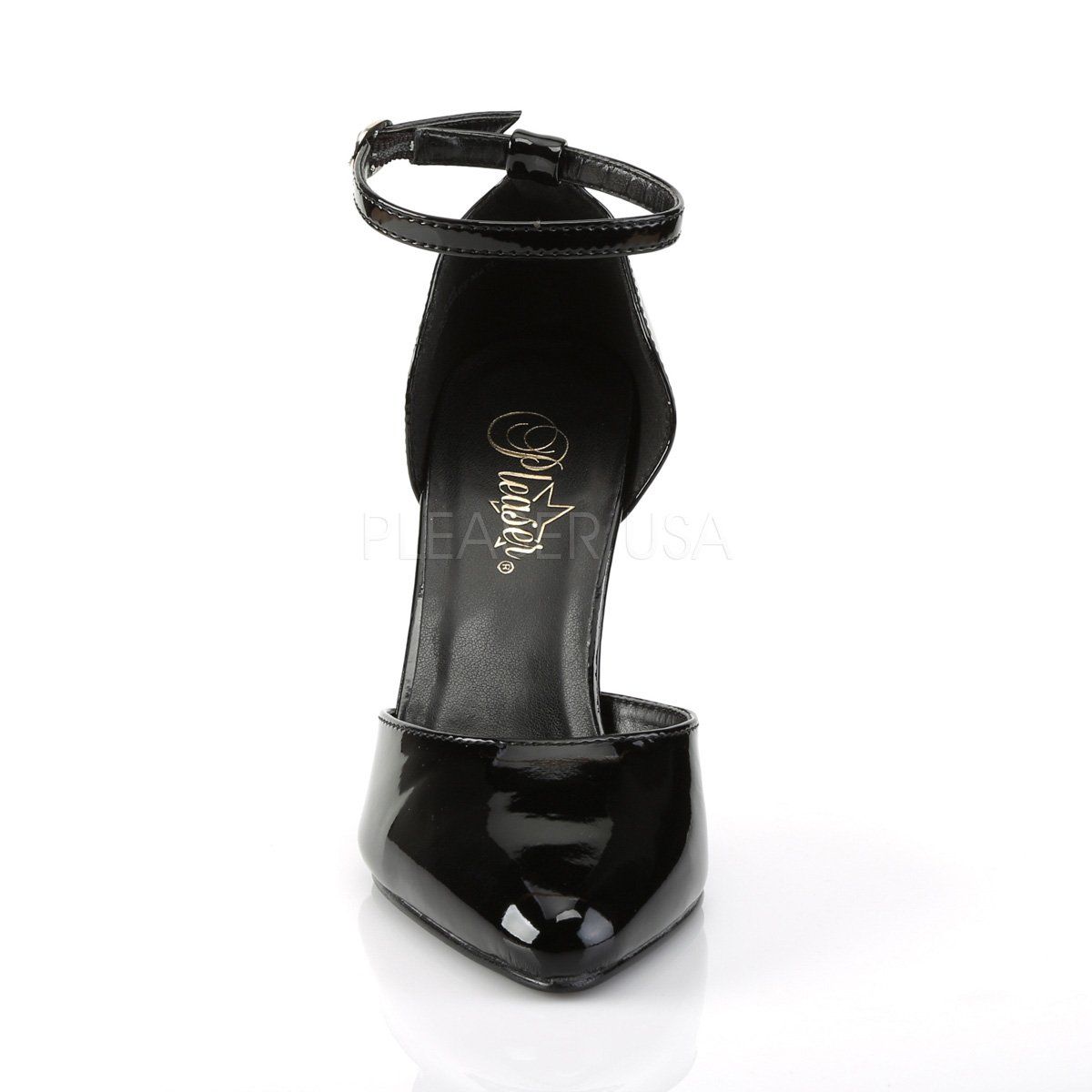 VANITY-402 Black Patent Pump Pleaser