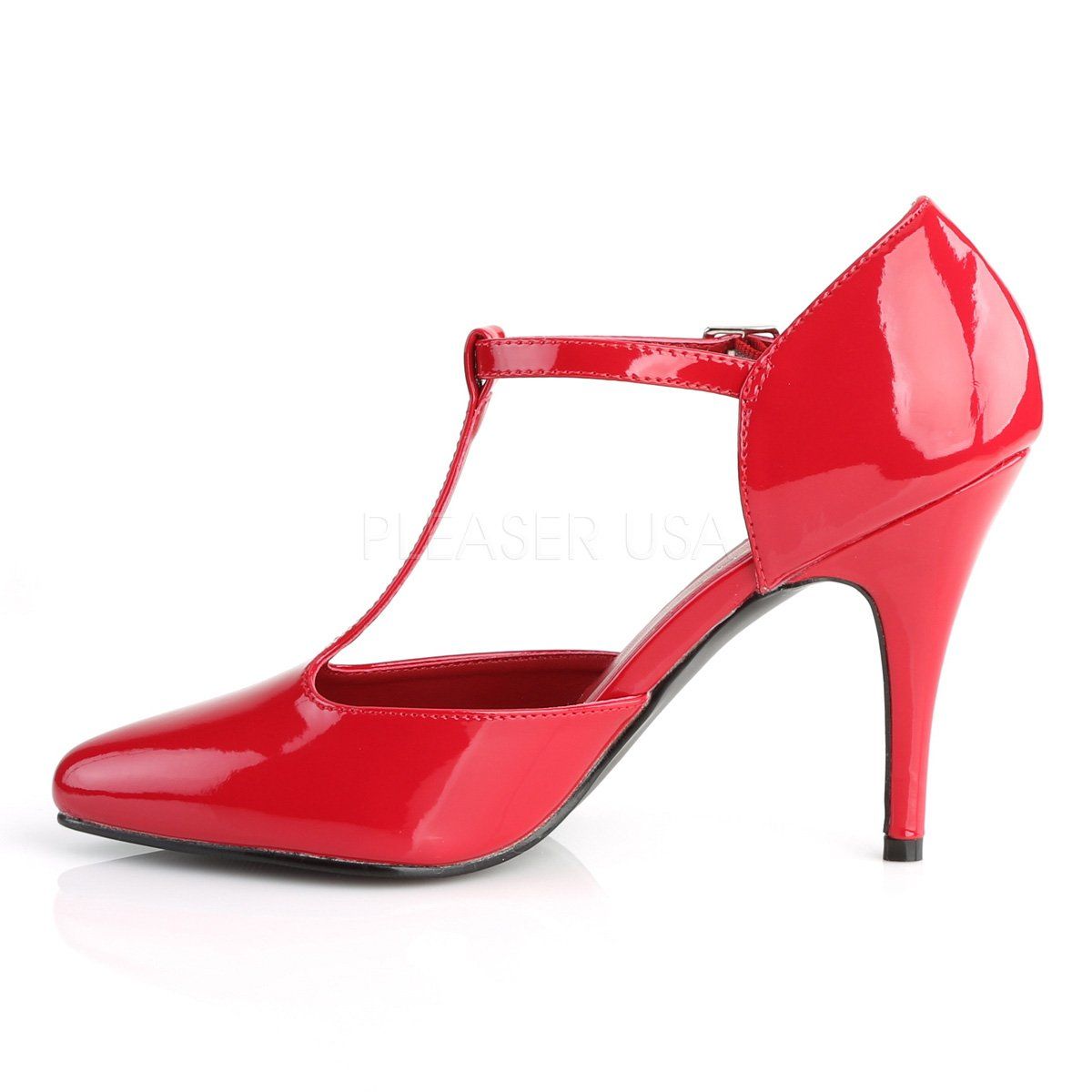 VANITY-415 Red Patent Pump Pleaser