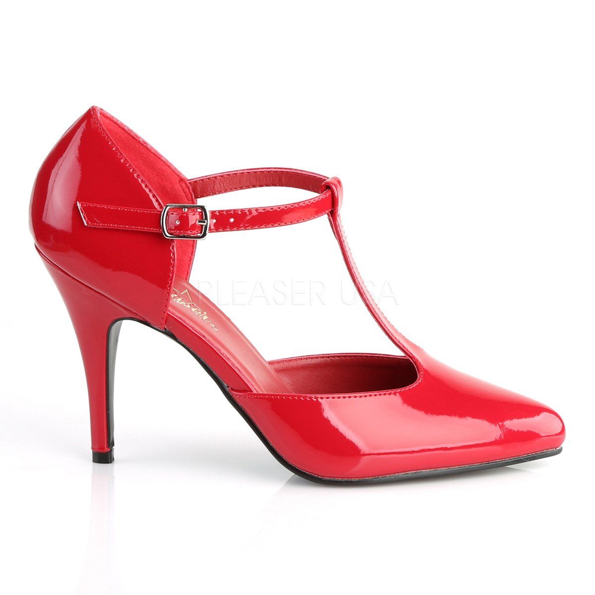 VANITY-415 Red Patent Pump Pleaser