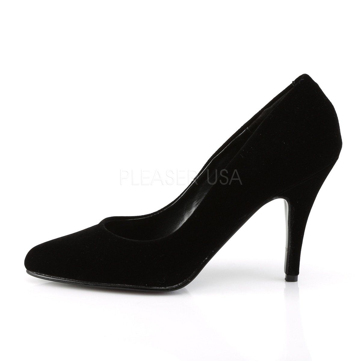 VANITY-420 Black Velvet Pump Pleaser