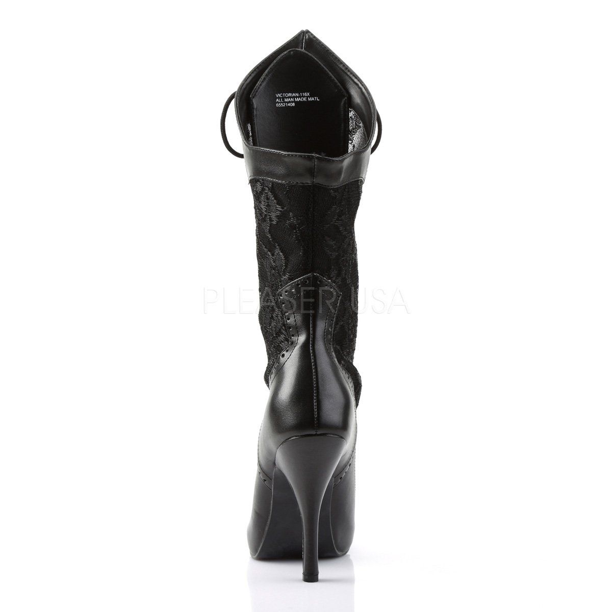 VICTORIAN-116X Black Pu-Lace Funtasma