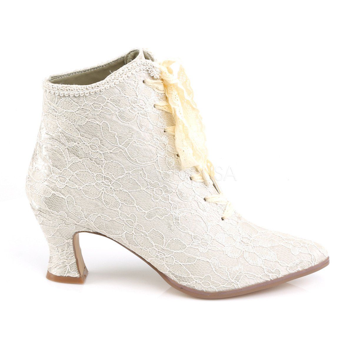 VICTORIAN-30 Champagne Satin-Lace Fabulicious