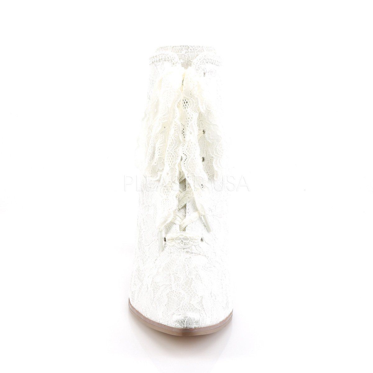 VICTORIAN-30 Ivory Satin-Lace Fabulicious