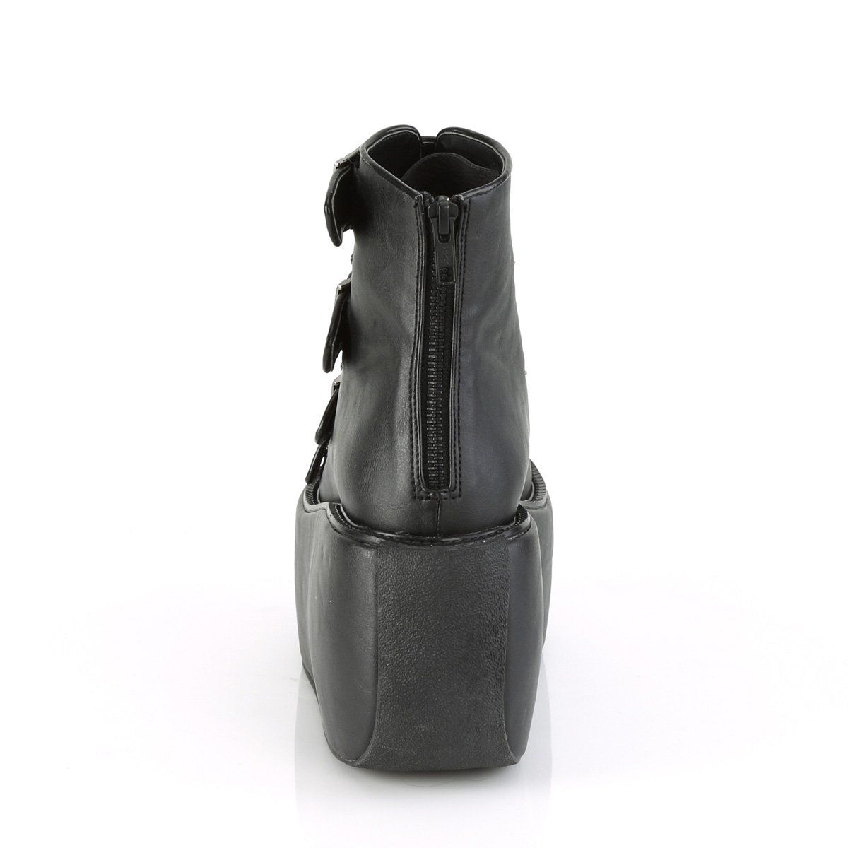 VIOLET-150 Black Vegan Leather-Hologram Ankle Boot Demonia