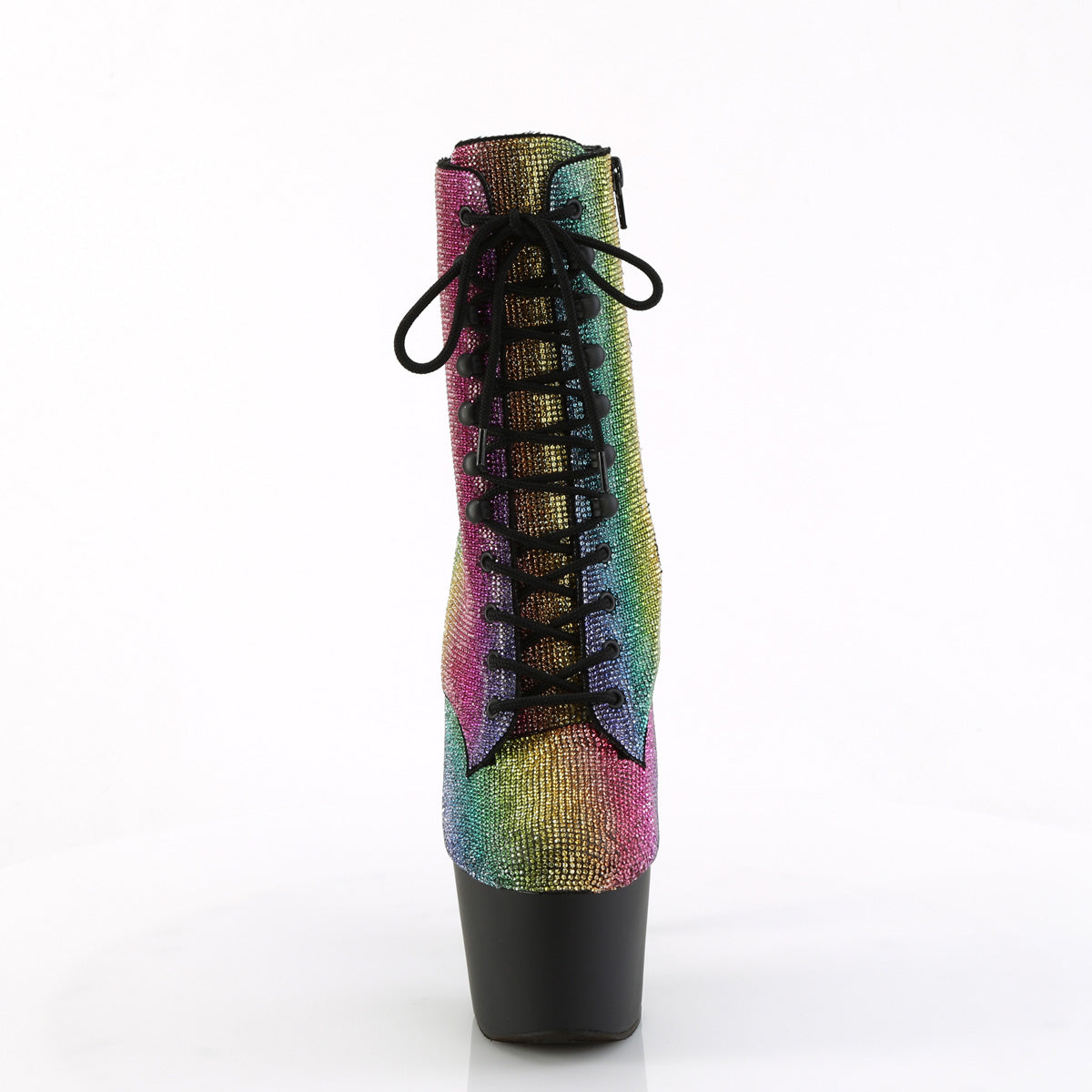 ADORE-1020RS Rainbow Rhinestones/Black Matte