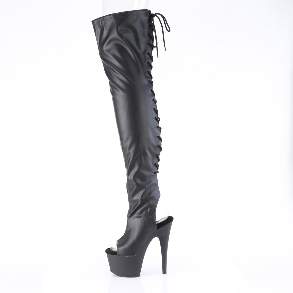 ADORE-3017 Black Stretch Faux Leather