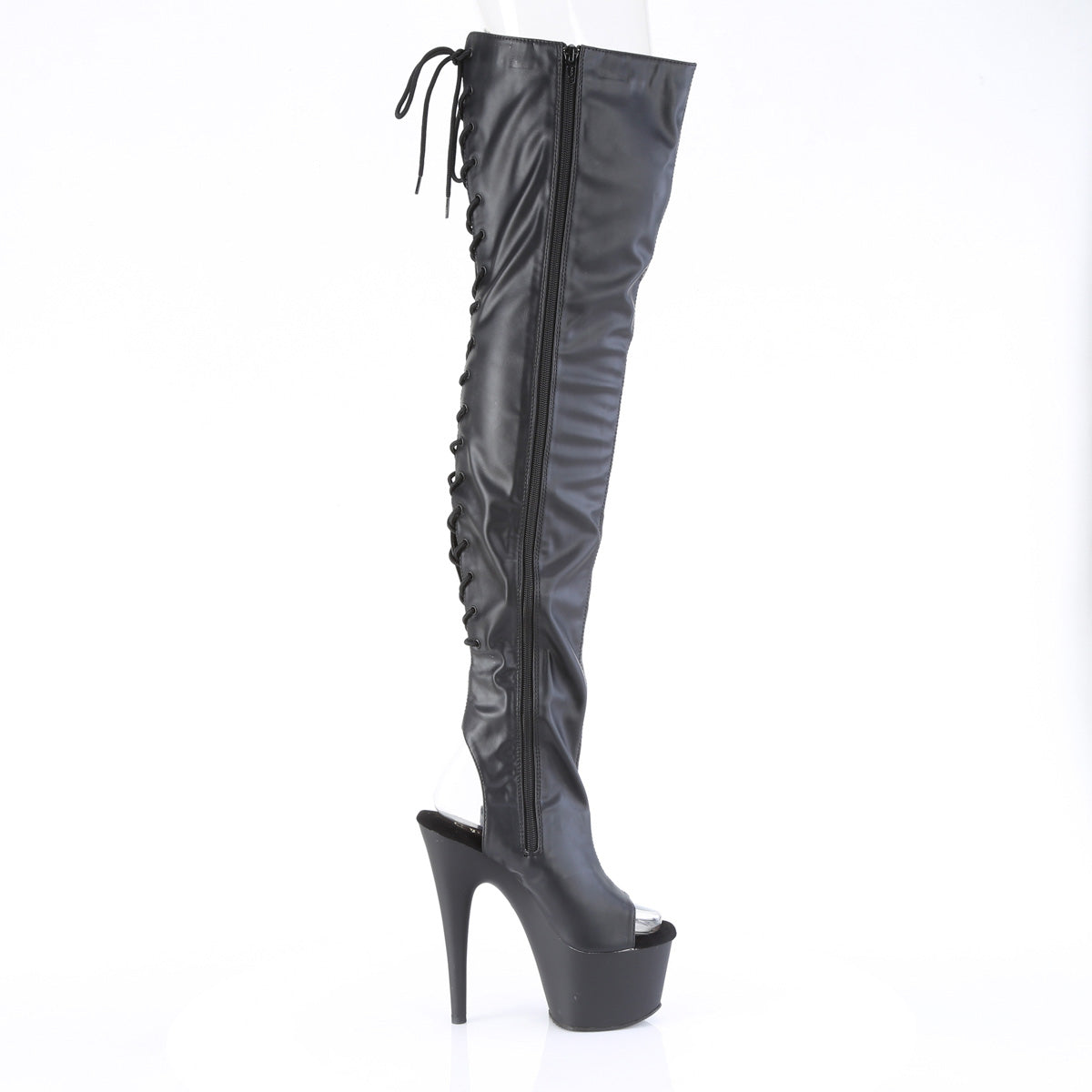 ADORE-3017 Black Stretch Faux Leather