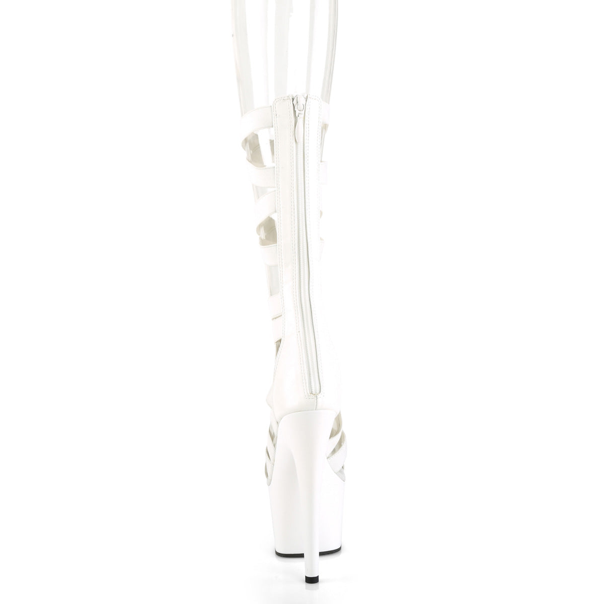ADORE-700-48 White Elastic Band-Faux Leather/White Matte
