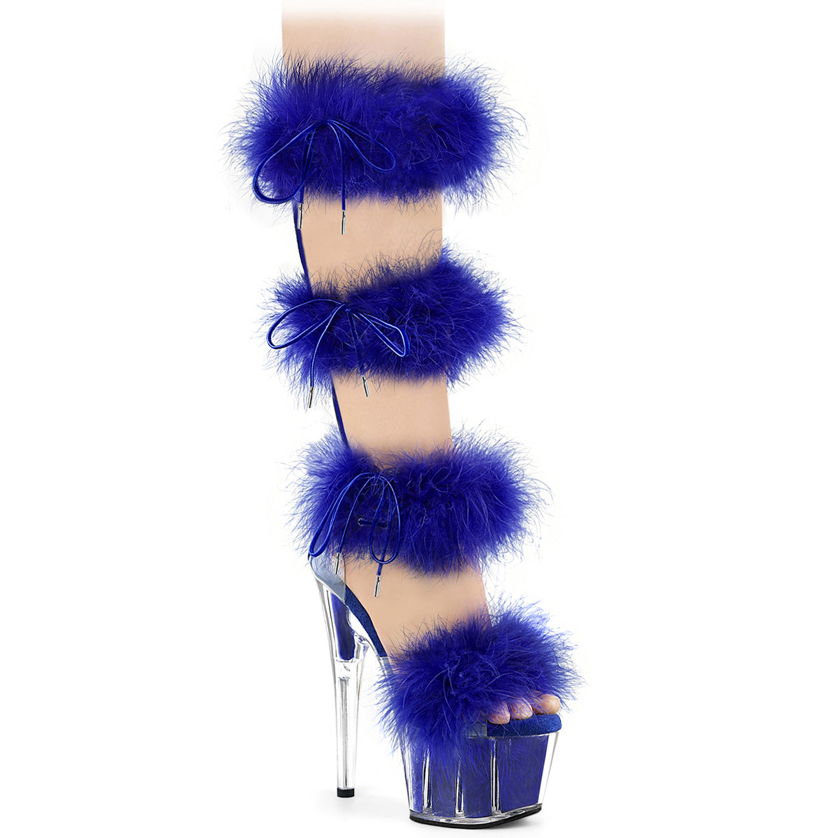 ADORE-728F Clear Royal Blue Fur