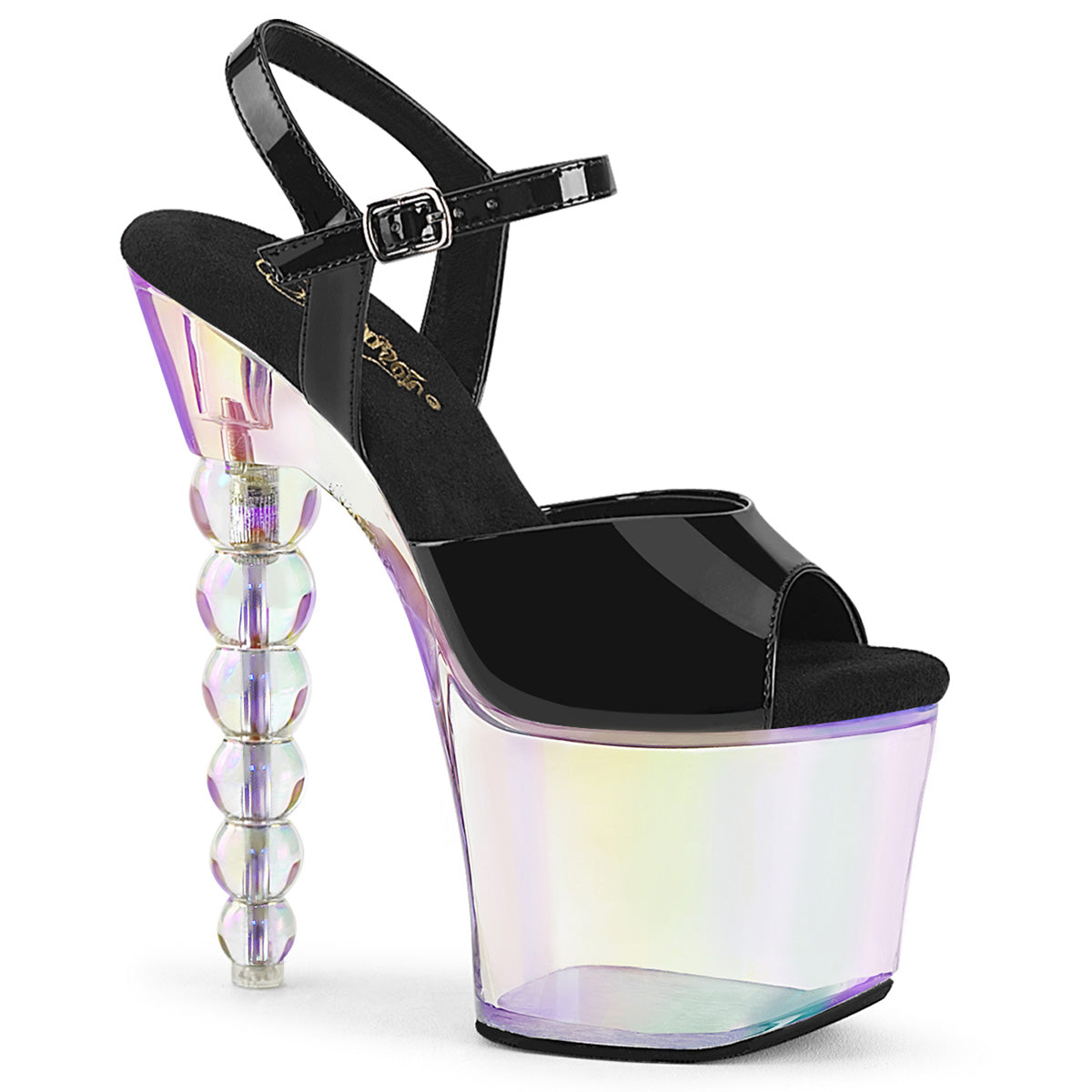 BLISS-709HT Black Patent /Holographic Tinted