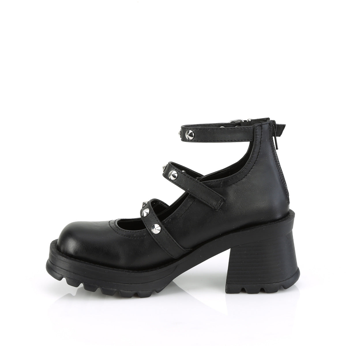 BRATTY-30 Black Vegan Leather