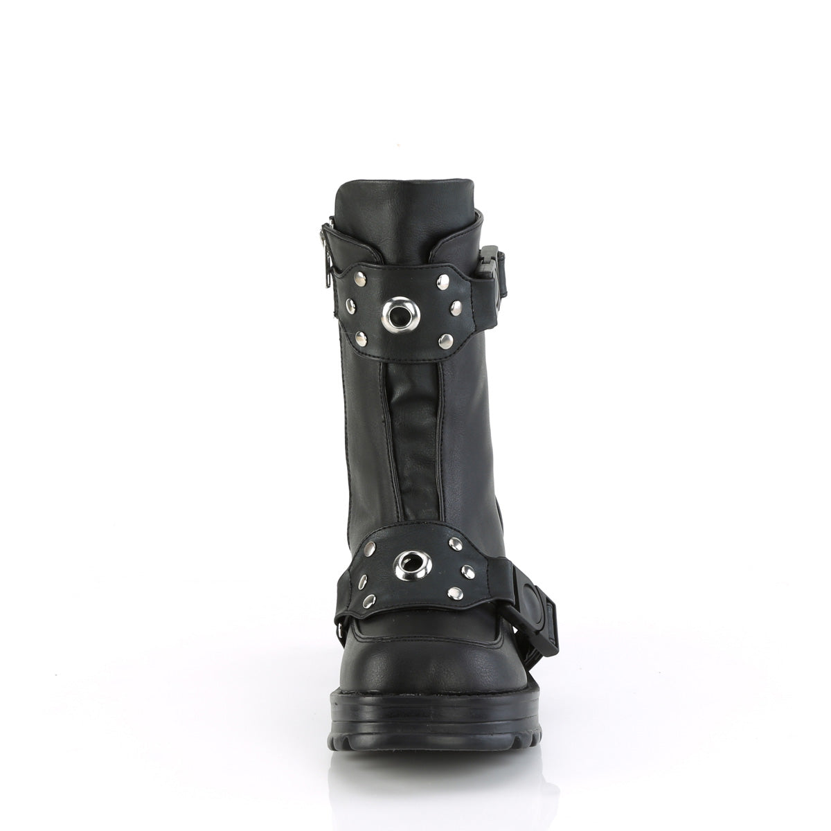 BRATTY-56 Black Vegan Leather