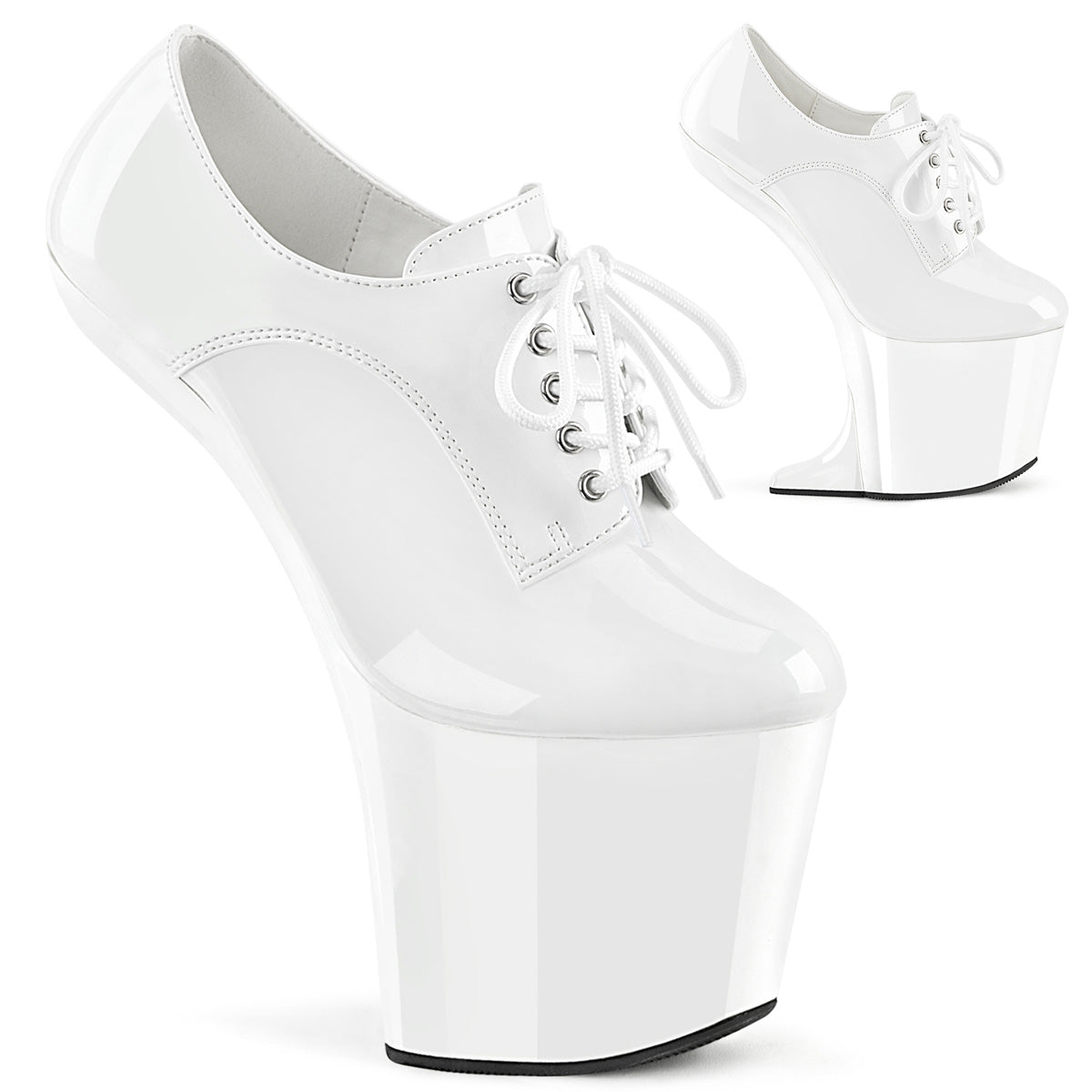 CRAZE-860 White Patent/White