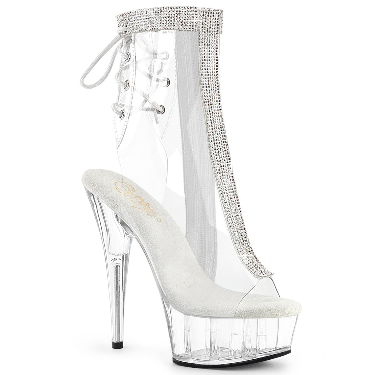 DELIGHT-1018C-2RS Clear Rhinestones/Clear