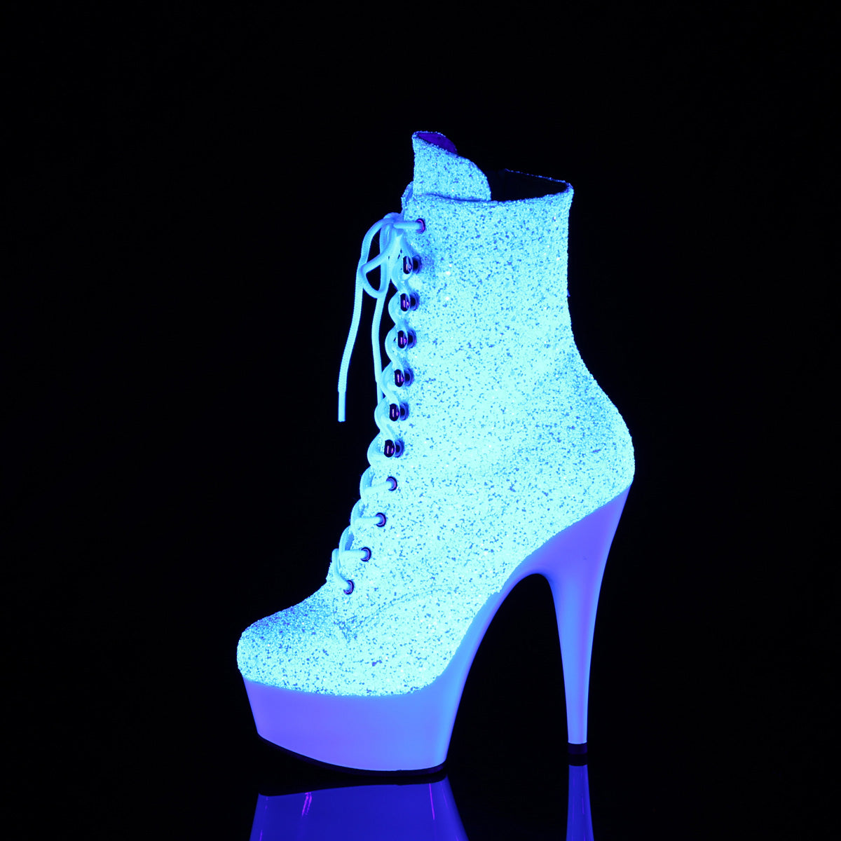 DELIGHT-1020LG Neon White Multi Glitter/Neon White