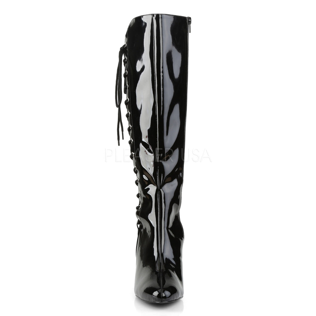 DREAM-2026 Black Patent Knee Boot