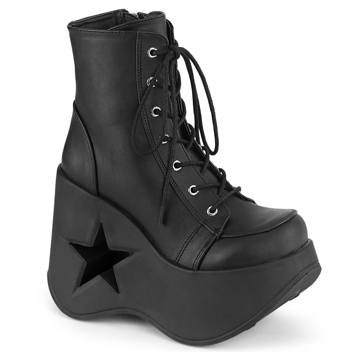DYNAMITE-106 Black Vegan Leather