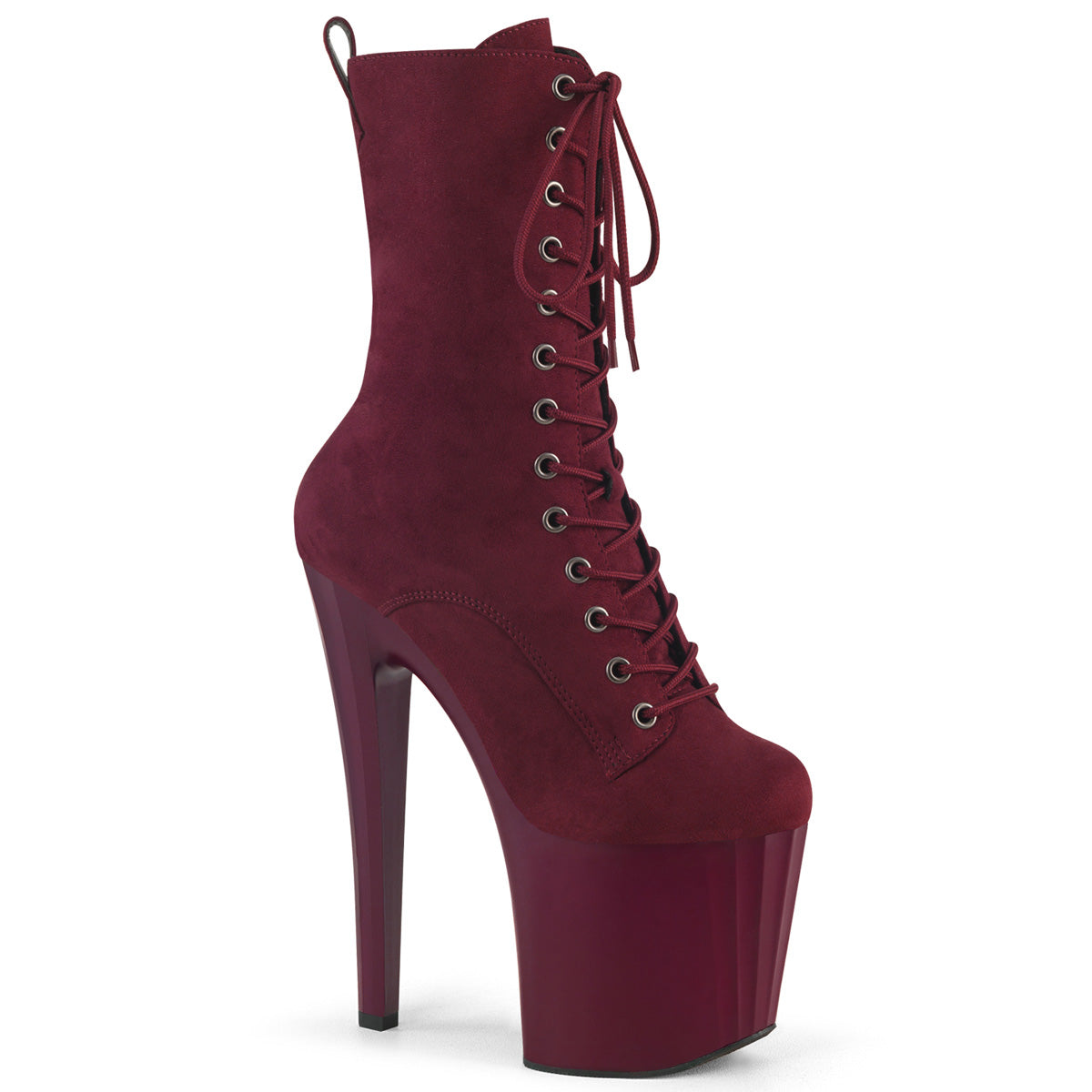 ENCHANT-1040 Burgundy Faux Suede/Burgundy Matte