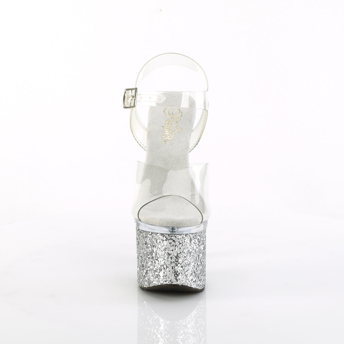 ESTEEM-708LG Clear / Clear -Silver Glitter