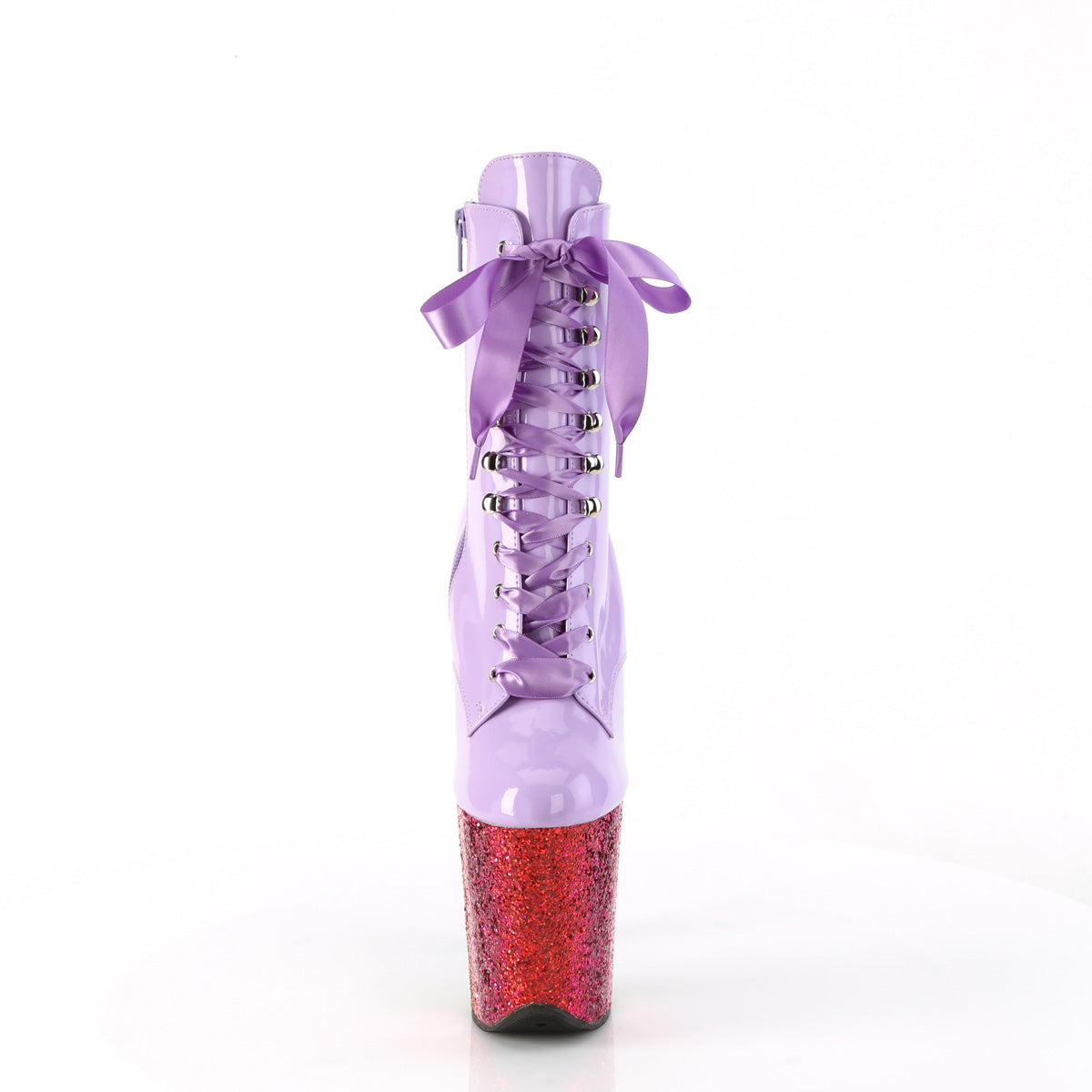 FLAMINGO-1020HG Lavender Holo Patent/Rainbow Glitter