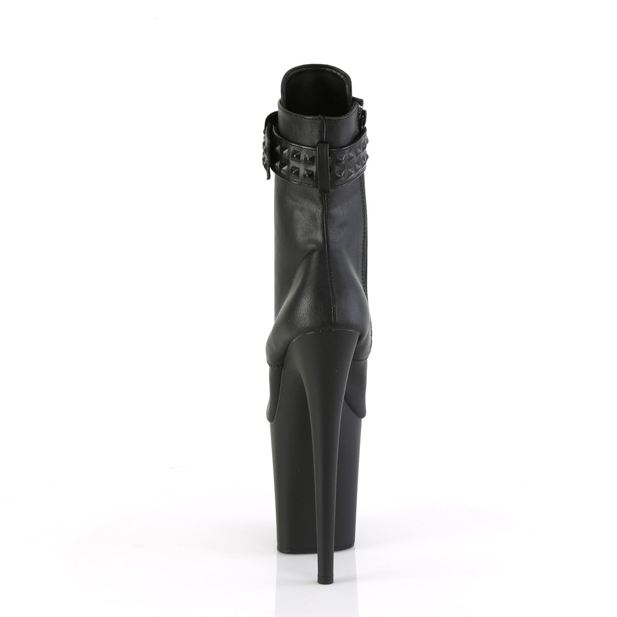FLAMINGO-1020STR Black Faux Leather/Black Matte