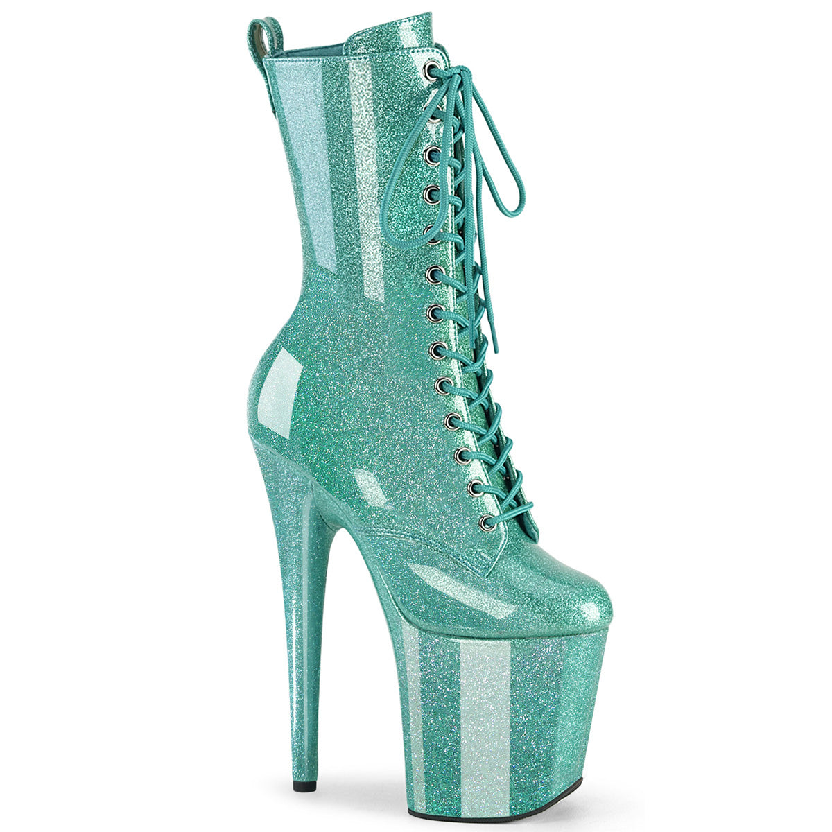 FLAMINGO-1040GP Aqua Glitter Patent