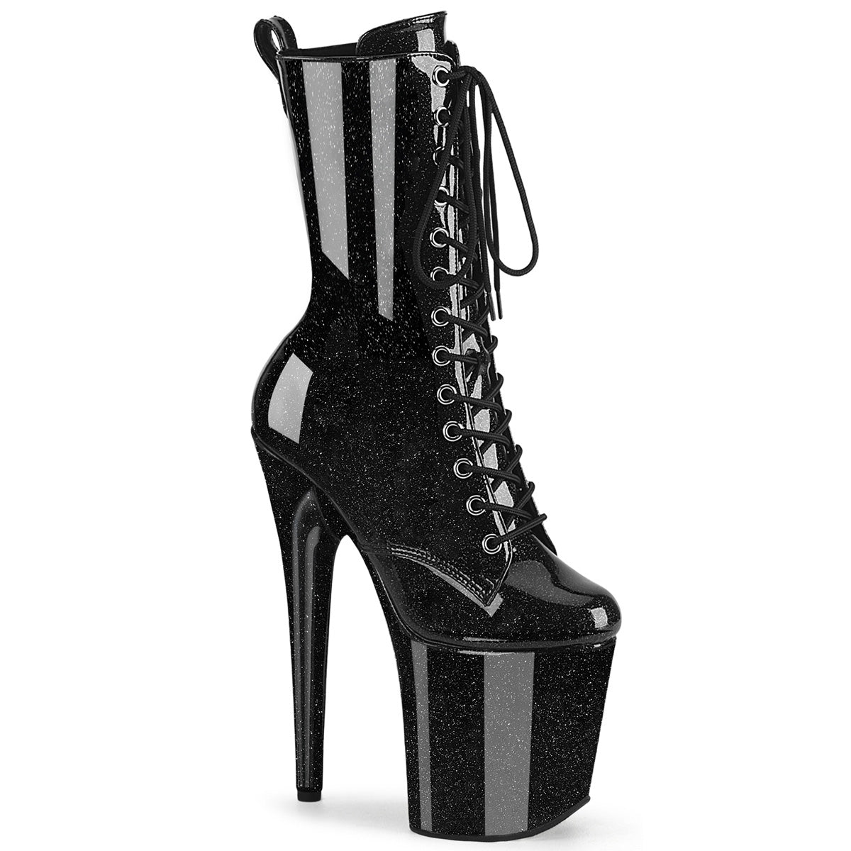 FLAMINGO-1040GP Black Glitter Patent