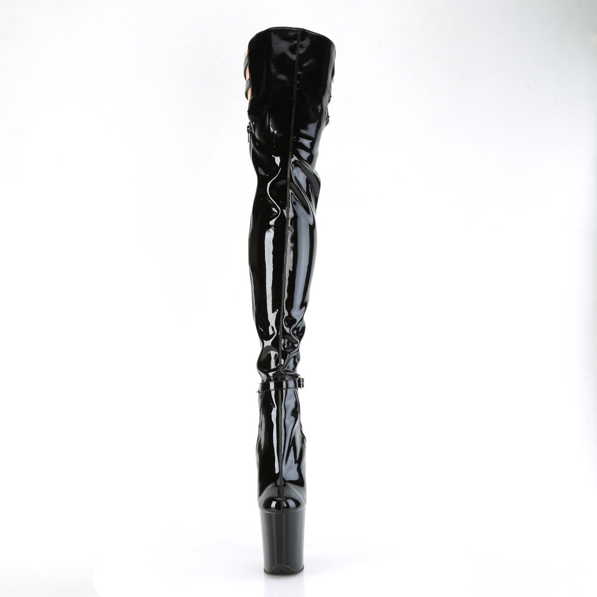 FLAMINGO-3055 Black Stretch Patent/Black
