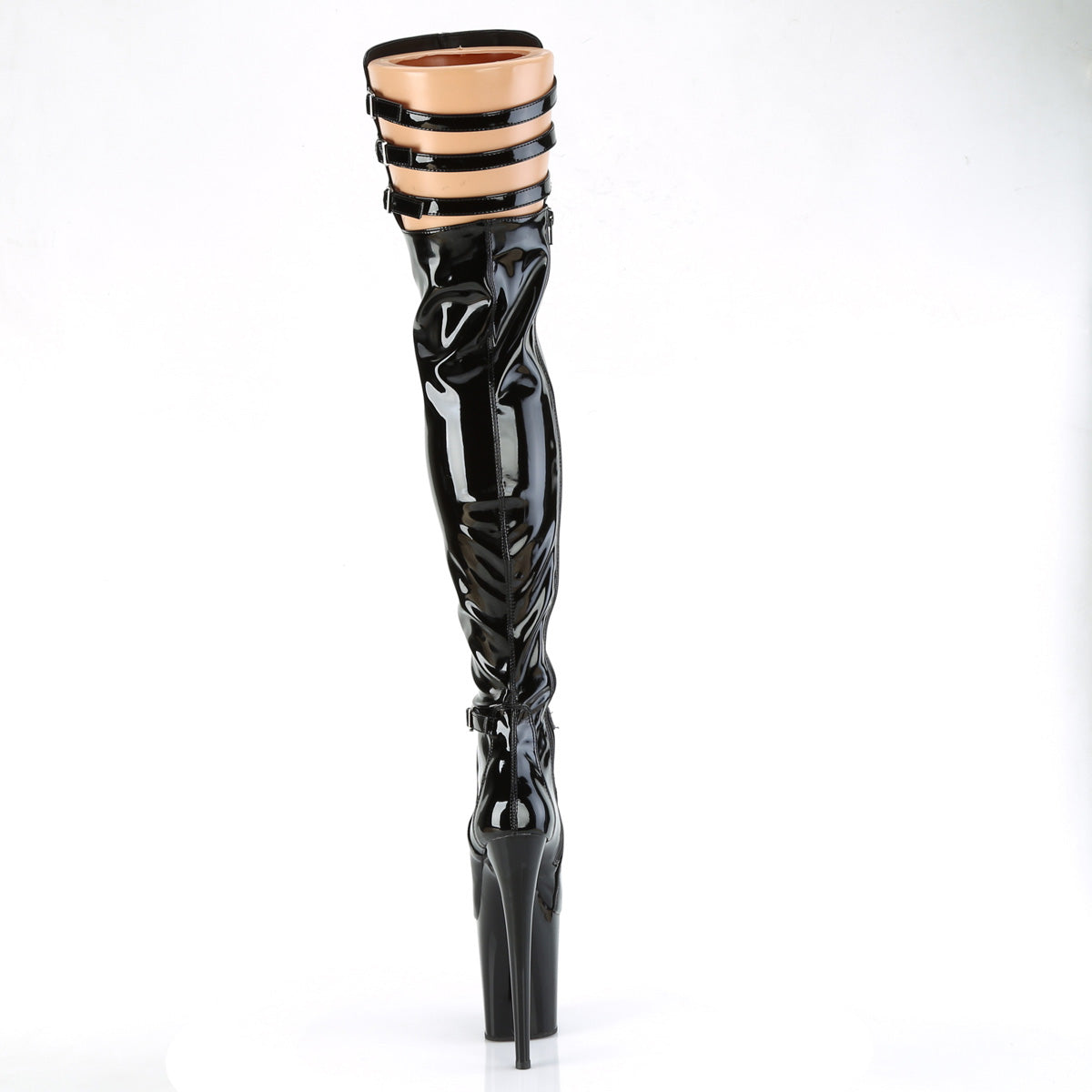 FLAMINGO-3055 Black Stretch Patent/Black