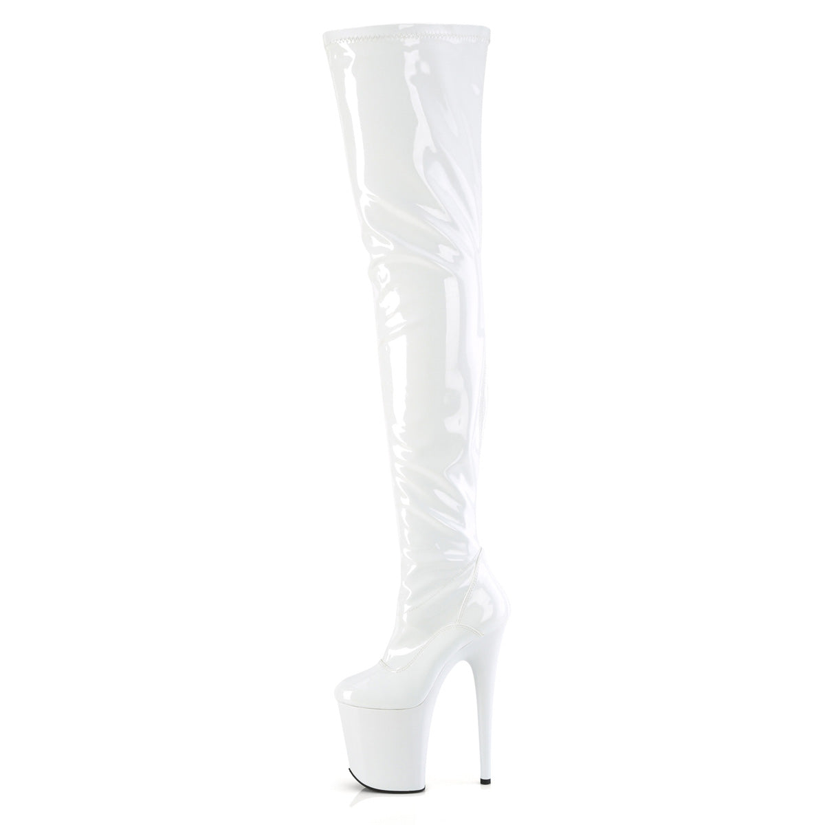 FLAMINGO-4000 White Stretch Patent/White